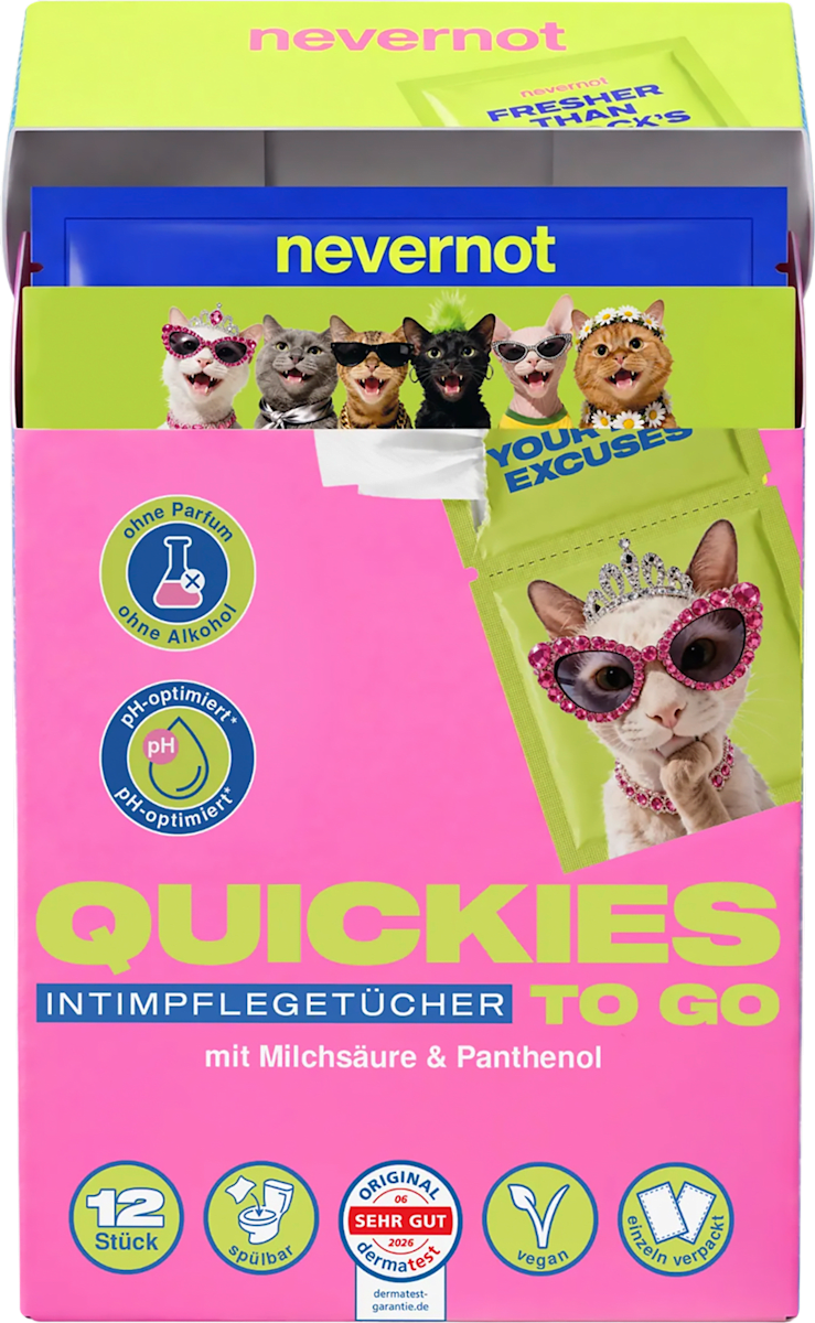 nevernot Intimpflegetücher Quickies, 12 St