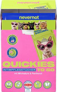 nevernot Intimpflegetücher Quickies, 12 St