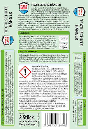 Kleidermotten Textilschutz Hänger, 1 St
