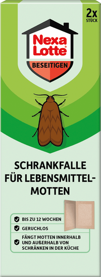 Nexa Lotte Lebensmittel Mottenfalle für den Schrank, 2 St