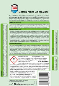 Lotte mottenpapier Geraniol, 1 st