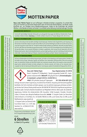 Mottenpapier, 6 St