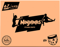 Pyjamabroek voor jongens van 4-7 jaar, maandbox, 60 stuks