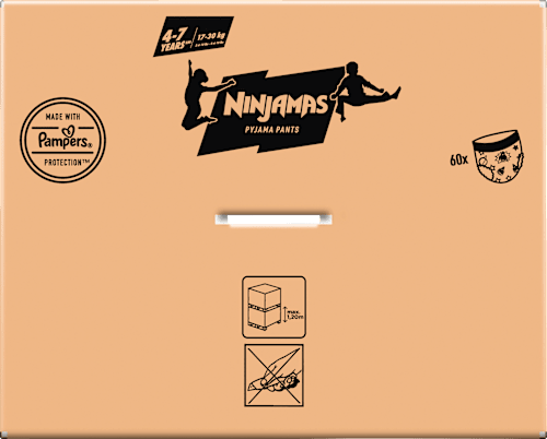 Pyjamabroek voor jongens van 4-7 jaar, maandbox, 60 stuks