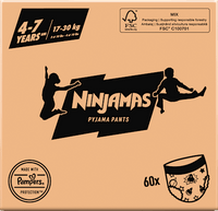 Pyjamabroek voor jongens van 4-7 jaar, maandbox, 60 stuks