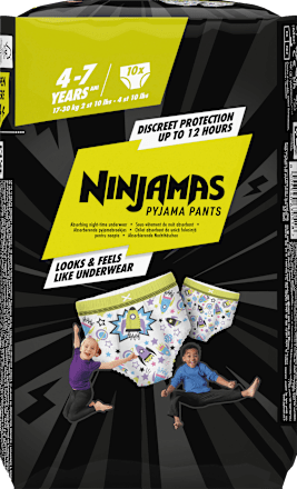 Pyjamabroek Jongens 4-7 Jaar, 10 Stuks