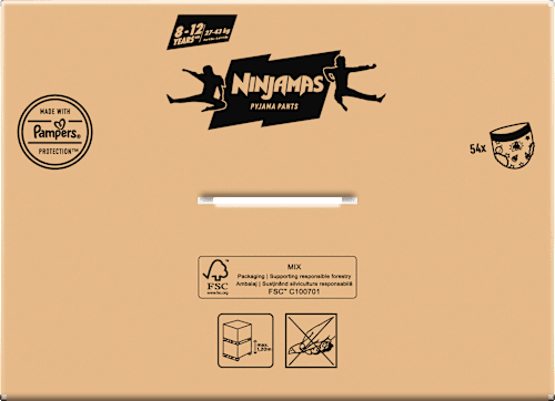 Pyjamabroeken Jongens 8-12 Jaar, Maandbox, 54 Stuks