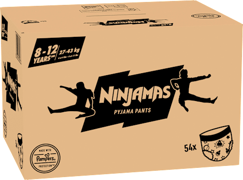 Pyjamabroeken Jongens 8-12 Jaar, Maandbox, 54 Stuks