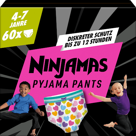 Pyjama Pants Mädchen 4-7 Jahre, Monatsbox, 60 St