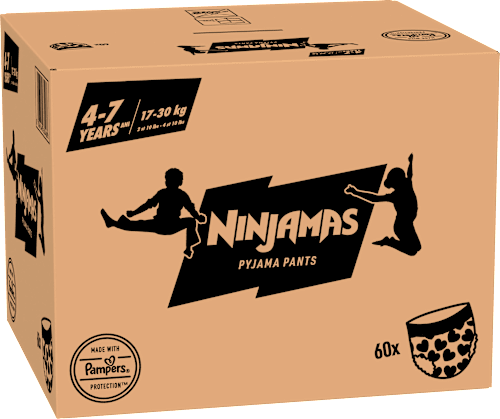 Pyjamabroeken Meisjes 4-7 Jaar, Maandbox, 60 Stuks