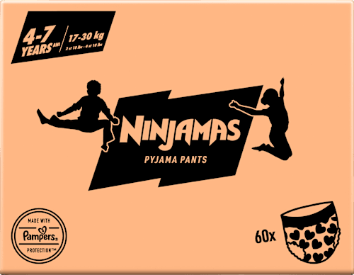 Pyjamabroeken Meisjes 4-7 Jaar, Maandbox, 60 Stuks