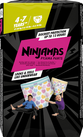 Pyjamabroek Meisjes 4-7 Jaar, 10 stuks