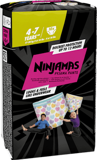 Pyjamabroek Meisjes 4-7 Jaar, 10 stuks