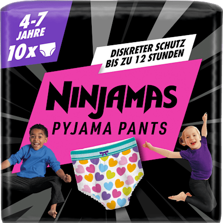 Pyjama Pants Mädchen 4-7 Jahre, 10 St