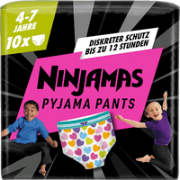 Pyjamabroek Meisjes 4-7 Jaar, 10 stuks