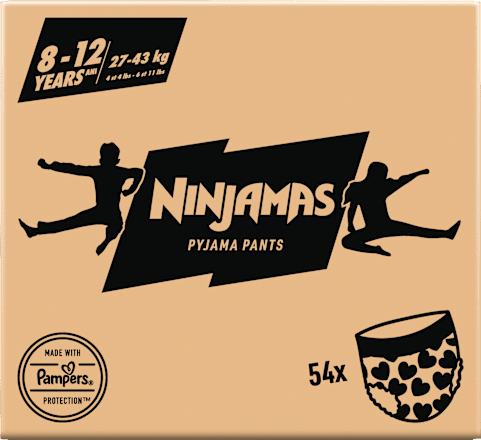 Pyjamabroeken Meisjes 8-12 Jaar, Maandbox, 54 Stuks