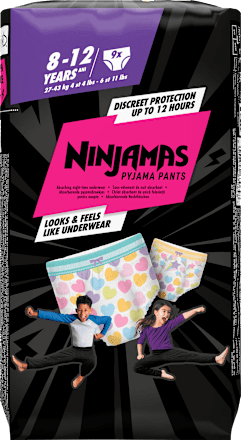 Pyjamabroek Meisjes 8-12 Jaar, 9 Stuks