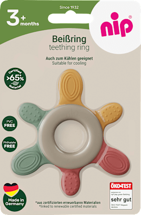 Beißring rot/gelb, 1 St