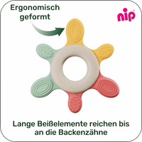 Beißring rot/gelb, 1 St