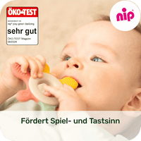 Beißring türkis/orange, 1 St
