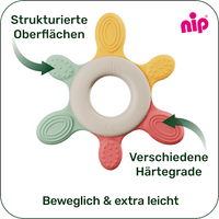 Beißring türkis/orange, 1 St