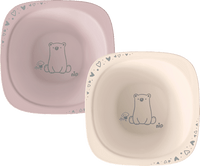 Breischale lila/beige, 2 St