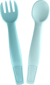 Esslernbesteck blau 2tlg., 2 St