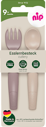 Esslernbesteck rosa/beige 2tlg., 2 St