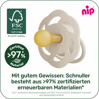 Nip Schnuller Cherry night blau/mint Gr. 1,  0-6 Monate, 2 St