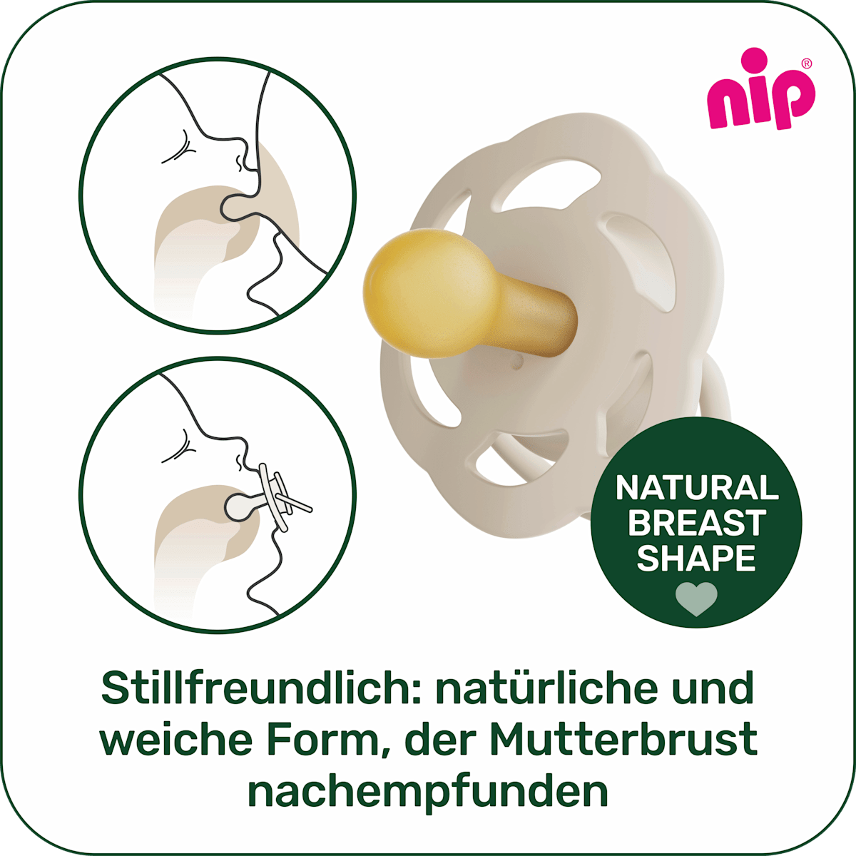 Nip Schnuller Cherry night blau/mint Gr. 1,  0-6 Monate, 2 St