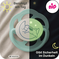 Schnuller Cherry night blau/mint Gr. 2,  6-18 Monate, 2 St