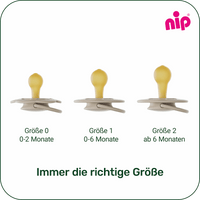 Nip Schnuller Cherry night blau/mint Gr. 2,  6-18 Monate, 2 St