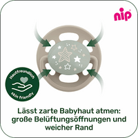 Fopspeen Cherry nachtrood/bruin, maat 2, vanaf 6 maanden, 2 stuks