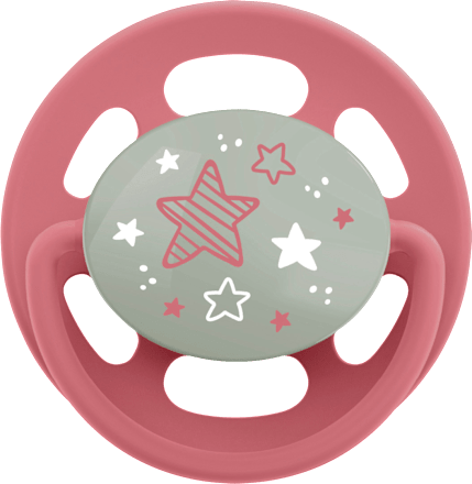 Fopspeen Cherry nachtrood/bruin, maat 2, vanaf 6 maanden, 2 stuks