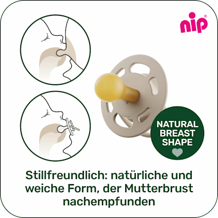 Schnuller Cherry rot/braun, Gr.1, 0-6 Monate, 2 St