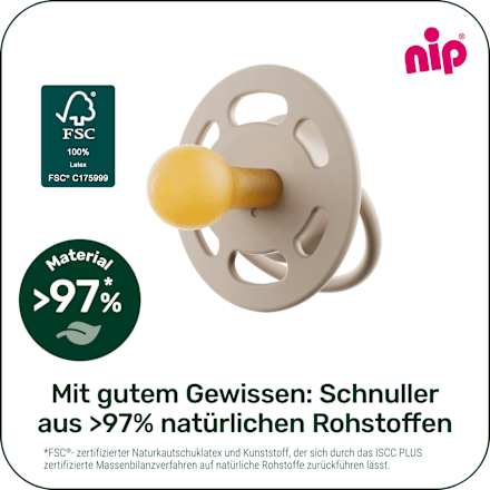 Schnuller Cherry rot/braun, Gr.2, ab 6 Monaten, 2 St