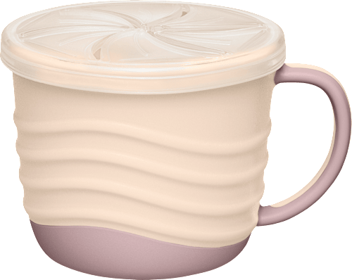 Snackbox 2in1 roze/beige, 1 st