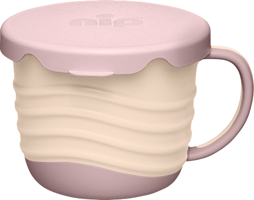 Snackbox 2in1 rosa/beige, 1 St