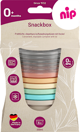 Kleurrijke snackbox, 6 stuks