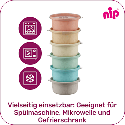 Kleurrijke snackbox, 6 stuks