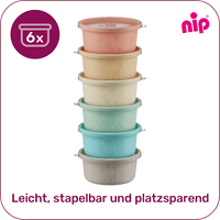 Kleurrijke snackbox, 6 stuks