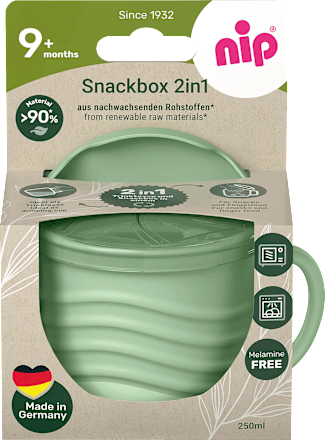 Snackbox eat green 2in1 groen, 1 st