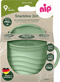 Snackbox eat green 2in1 groen, 1 st