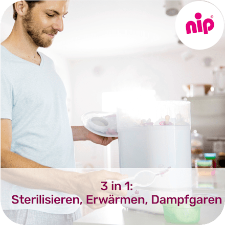 3-in-1 babyflessensterilisator met stoomfunctie en flessenwarmer, 1 stuk