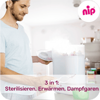 3-in-1 babyflessensterilisator met stoomfunctie en flessenwarmer, 1 stuk