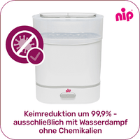3-in-1 babyflessensterilisator met stoomfunctie en flessenwarmer, 1 stuk