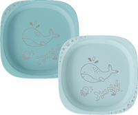 Teller blau, 2 St