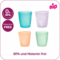 Drinkbekers kleurrijk, 4 stuks