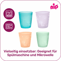 Drinkbekers kleurrijk, 4 stuks