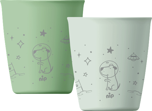 Drinkbeker groen, 2 stuks